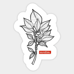 Leaf bucket sketch Sticker